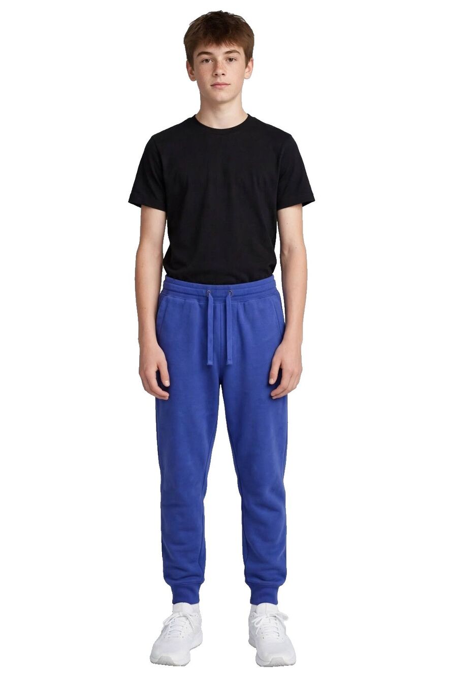 Amazon Essentials Boys Sweatpants XS Royal Blue Joggers 55% Cotton Drawstring